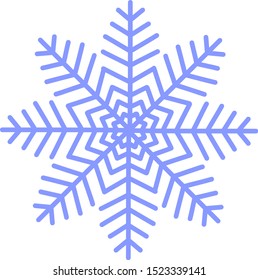 blue snowflake on wite background