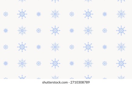 Blue snowflake seamless pattern. Christmas holyday pattern. snow vector illustration for packaging, textile