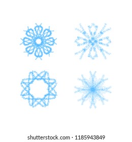 Blue Snowflake Vectors 