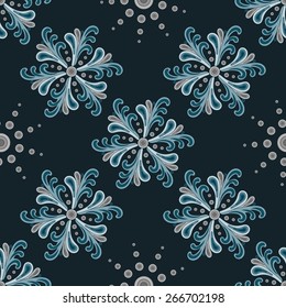 Blue snowflakes