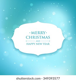 blue snowflakes background