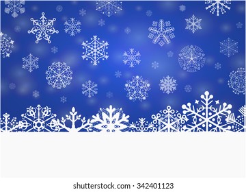 blue snowflakes christmas background