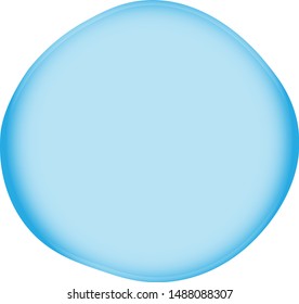 Blue Soap bubble. Cartoon Soap bubble. Transparent Soap bubble. Vector Soap bubble.