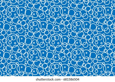 Blue soap bubbles pattern