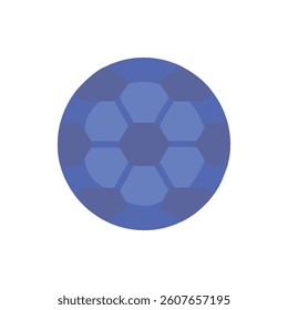 Blue Soccer Ball: Illustration of a Classic Sports Equipment
