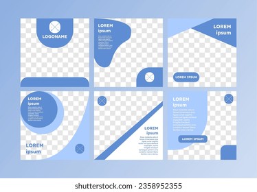 blue social network template for urbanization, environment, medicine, doctors, nutritionists, nature and bio