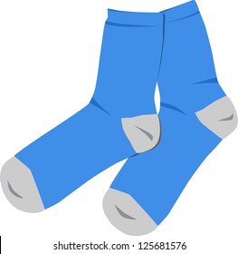 Blue socks