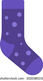 Calcetines azules, ilustración, vector sobre un fondo blanco.