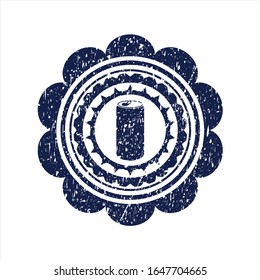 Blaue Soda kann Symbol in einer Kreidewulst