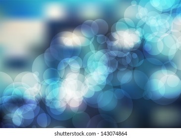 blue soft flare  blurred bokeh background abstract