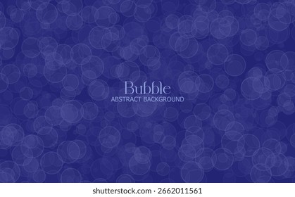 Azul suave brilhando Bokeh Círculos no fundo borrado abstrato
