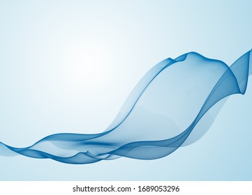 Blue soft line design with copy space vector illustration