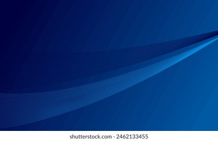 blue soft lines wave curves with smooth gradient abstract background