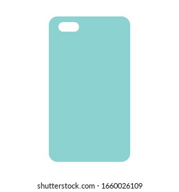 Blue softcase vector for a smartphone.