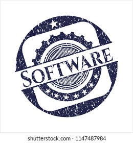 Blue Software distress rubber seal