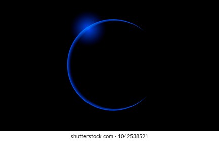 blue solar eclipse