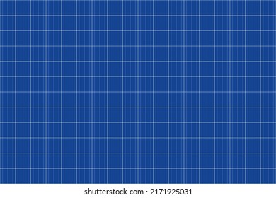 Blue solar panel seamless texture vector illustration. Abstract system from poly crystalline square cells, industrial battery collector for alternative sun energy background. Renewable resources