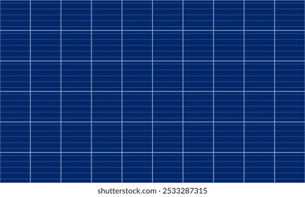 Ilustración vectorial de textura de panel solar azul. Fondo de rejilla fotovoltaica. Patrón Abstractas de células cuadradas policristalinas, colector de baterías para energía solar alternativa. Recursos renovables.