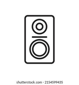 Ilustración del icono de contorno de sonido azul