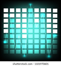 blue sound wave