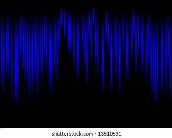 blue sound wave