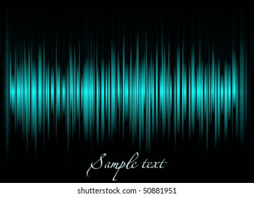 Blue sound wave