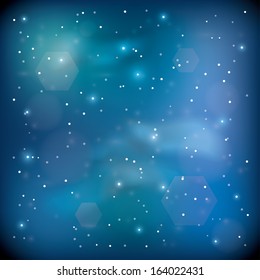 blue space. abstract background. vector illustration. eps10