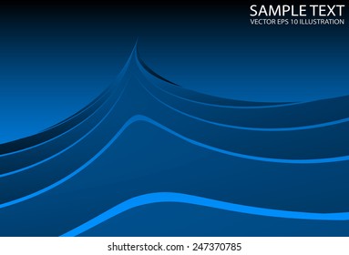Blue space abstract shiny design abstract vector template - Vector futuristic blue space background  illustration
