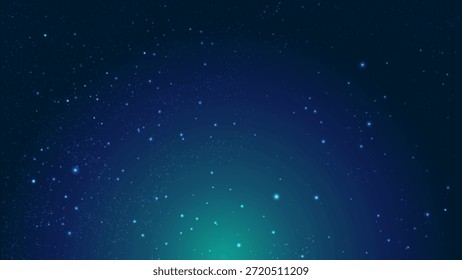 Fondo del espacio azul con partículas brillantes, estrellas. Cosmos. Noche brillando cielo estrellado.
Abstractas fondo festivo hecho de Pequeñas partículas de neón