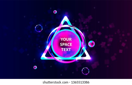 Blue space bubbles 3d cluster pastel shades decorative balls abstract vector illustration pearls new trendy neon circles banner