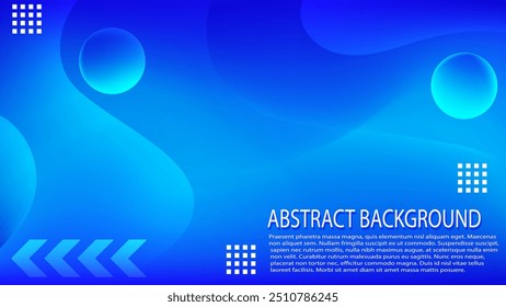 "Blue Space" blue and cyan gradient mesh and wavy curves abstract background nice for banner