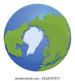 Blue space planet icon cartoon vector. Eco ocean space. Service design