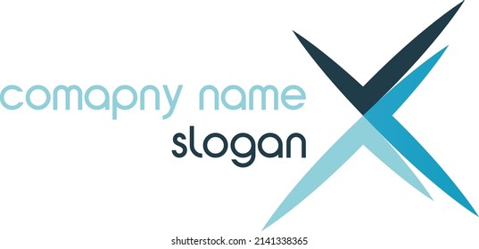 Blue Spark Logo For Company With Slogan Spark And Triangles Vector Icon Logo