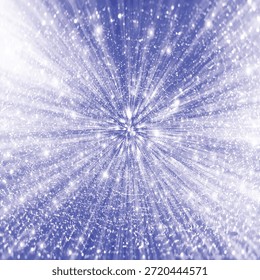 Fondo azul brillante con efecto de zoom, textura grunge dorada para su fondo