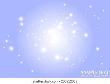 Blue sparkles decorative vector background - Blue sparkling vector background illustration