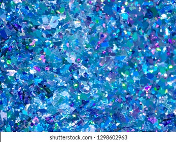 Blue sparkles. Blue glitter background. Elegant abstract background brilliant shimmer. Vector illustration