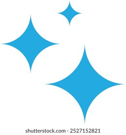 blue sparkling glitter shine star ornament vector