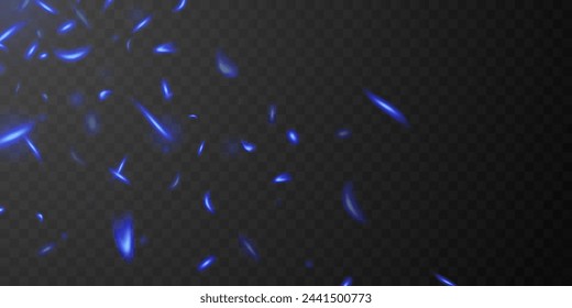 Blauer funkelnder Lichteffekt-Hintergrund. Vektorgrafik.
