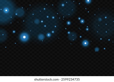 Blue sparks of dust and stars, the glitter of light and flash.