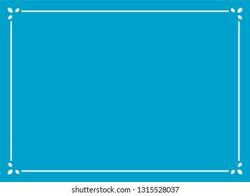 Blue sparse border frame vintage vector background ready to cut
