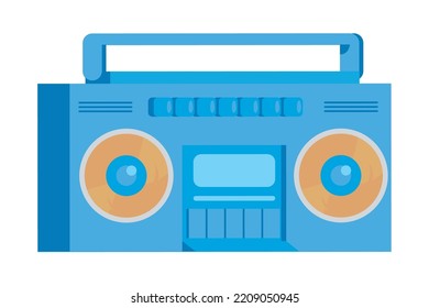 blue speacker design over white