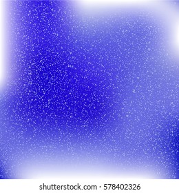 Blue speckled blurred background. Vector illustration