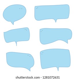  Blue Speech balloon
