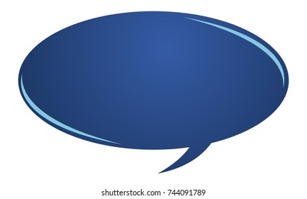 Blue speech Bubble