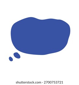 Elemento de diseño de burbuja de discurso azul