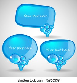 Blue Speech Bubbles