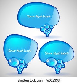 Blue Speech Bubbles