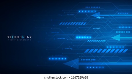 Blue speed connection technology abstract vector background. Data analysis concept. modern cyberspace connection. futuristic communication network. technology business web banner design. 