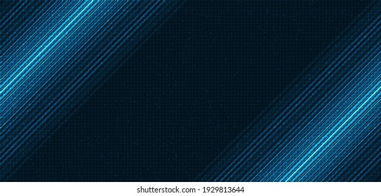 Blue Speed Light Technology Background,Digital and Connection Concept design,Vector illustration.