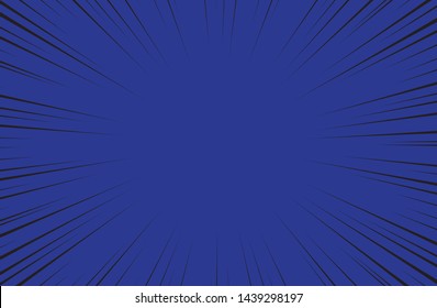 Blue speed line vector background. Abstract illustration colorful wallpaper for banner business social media advertising. comic backdrop template design. 